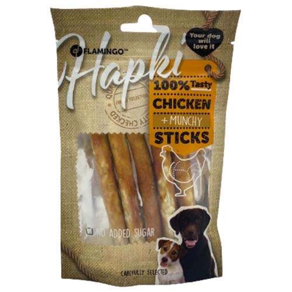 Flamingo Munchy Sticks Tavuk Etli Köpek Ödül Çubukları 80 Gr - 5'li Paket