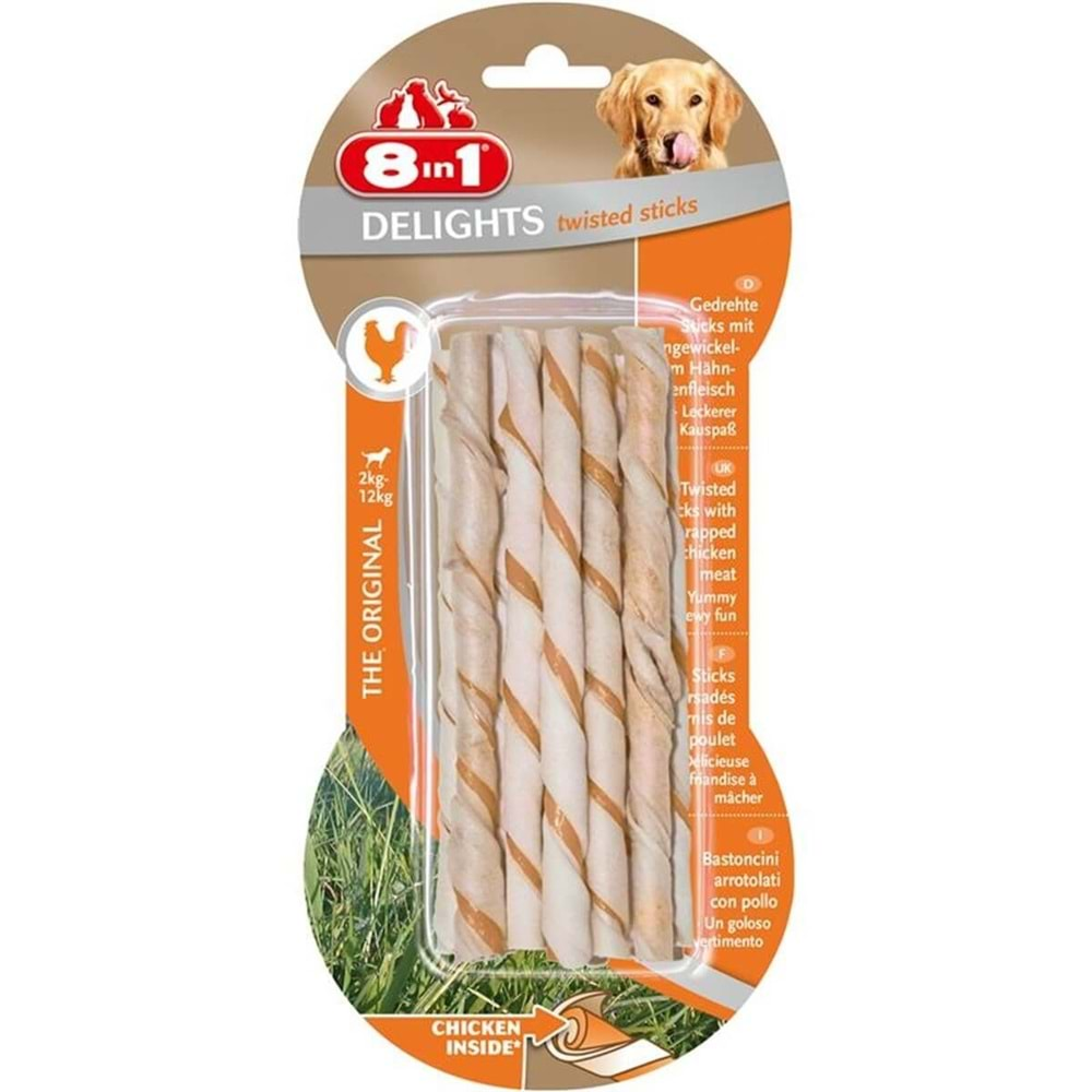 8in1 Delights Bones Köpekler İçin Ağız Bakım Çubuğu 10'lu 55 Gr