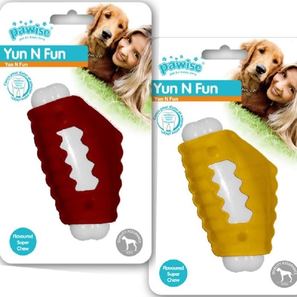 Pawise Yum N Fun Tavuk Aromalı Köpek Oyuncağı 11Cm