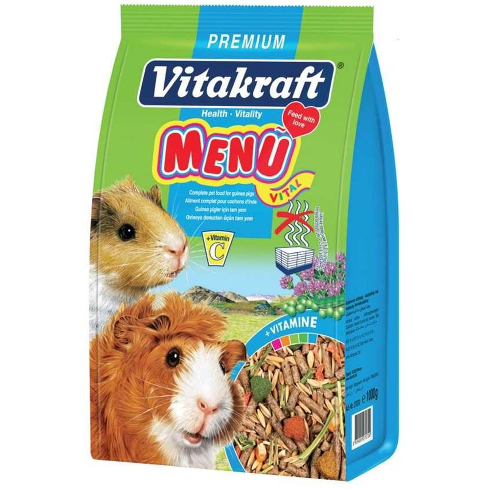 Vitakraft Menü Vital Premium Ginepig Yemi 1000 Gr