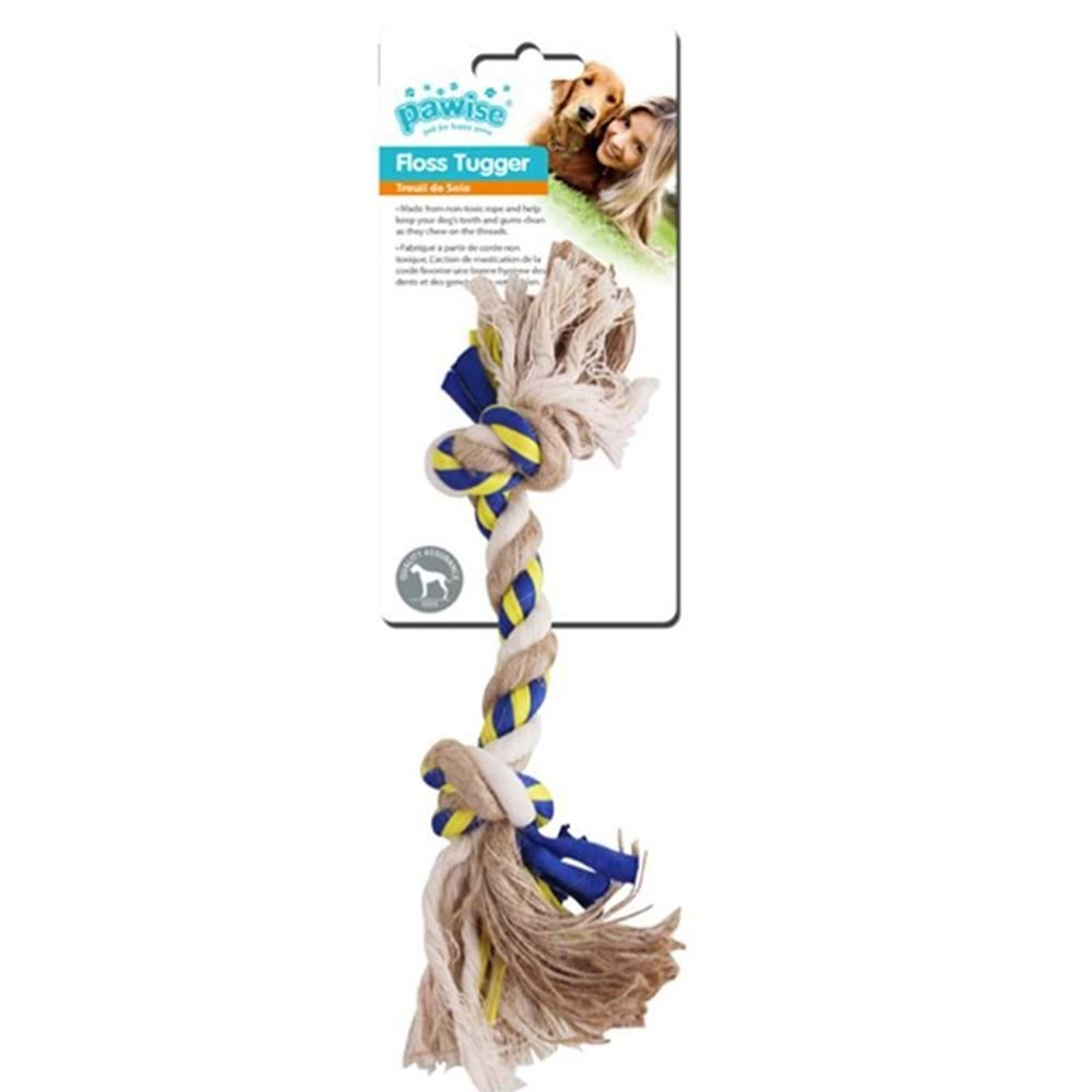 Pawise Floss Tugger 2 Düğümlü Diş İpi Köpek Oyuncağı 34 Cm