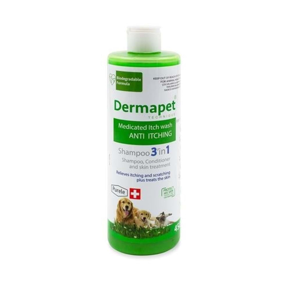 Purele Dermapet Dermatolojik Kedi ve Köpek Şampuanı 450 ml