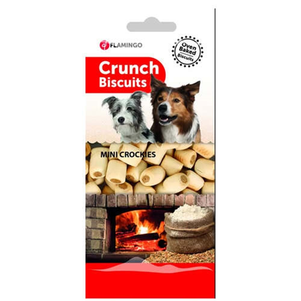 Flamingo Biscuits Crunch Mini Crockies Köpek Bisküvisi 500 Gr