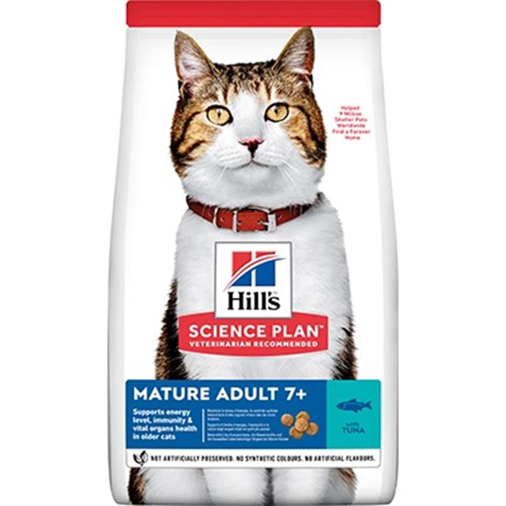 Hills Mature 7+ Ton Balıklı Yaşlı Kedi Maması 1,5 Kg