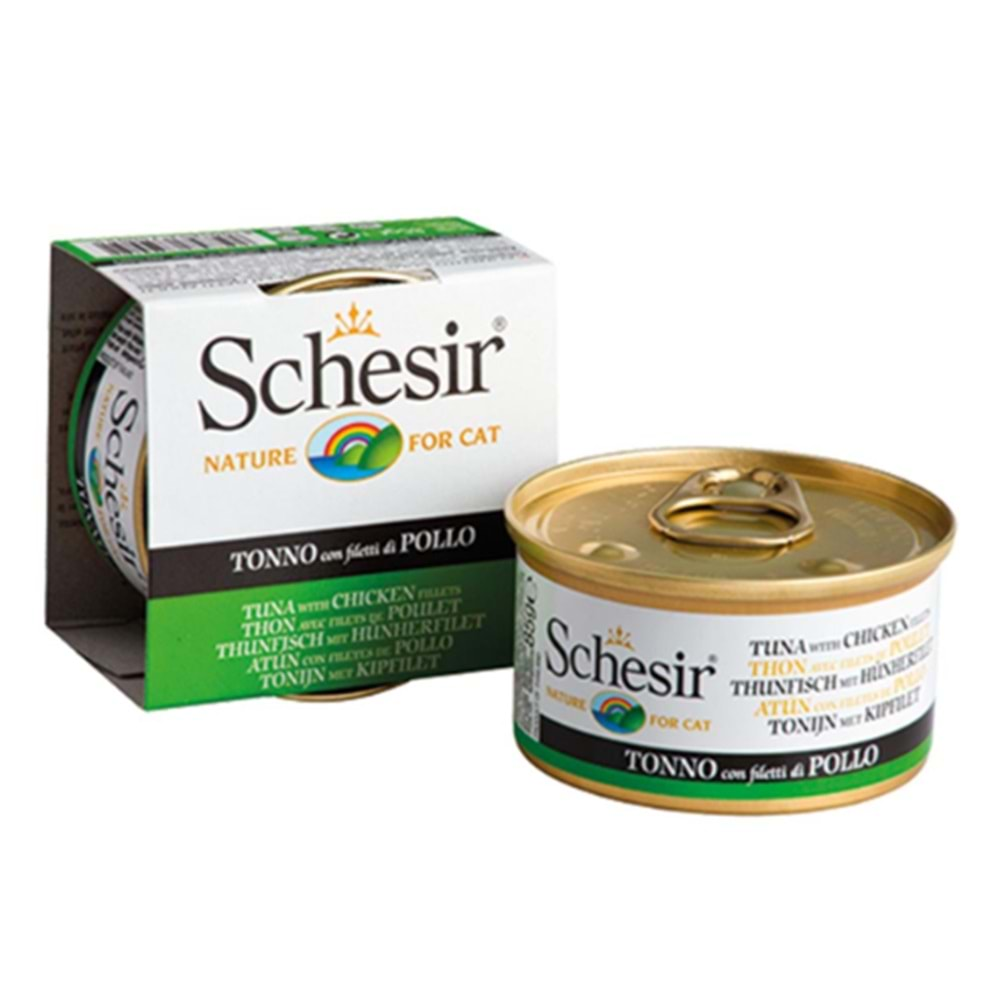 Schesir C137 Jelly Ton Balıklı ve Tavuk Jöleli Kedi Konservesi 85 Gr