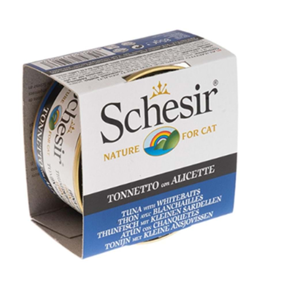 Schesir C139 Jelly Ton ve Ringa Balıklı Kedi Konservesi 85 Gr