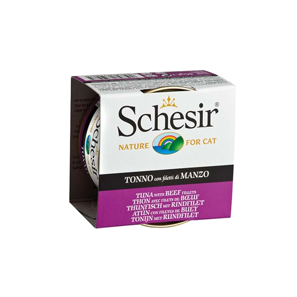 Schesir C141 Jelly Ton Balıklı ve Sığır Etli Jöleli Kedi Konservesi 85 Gr