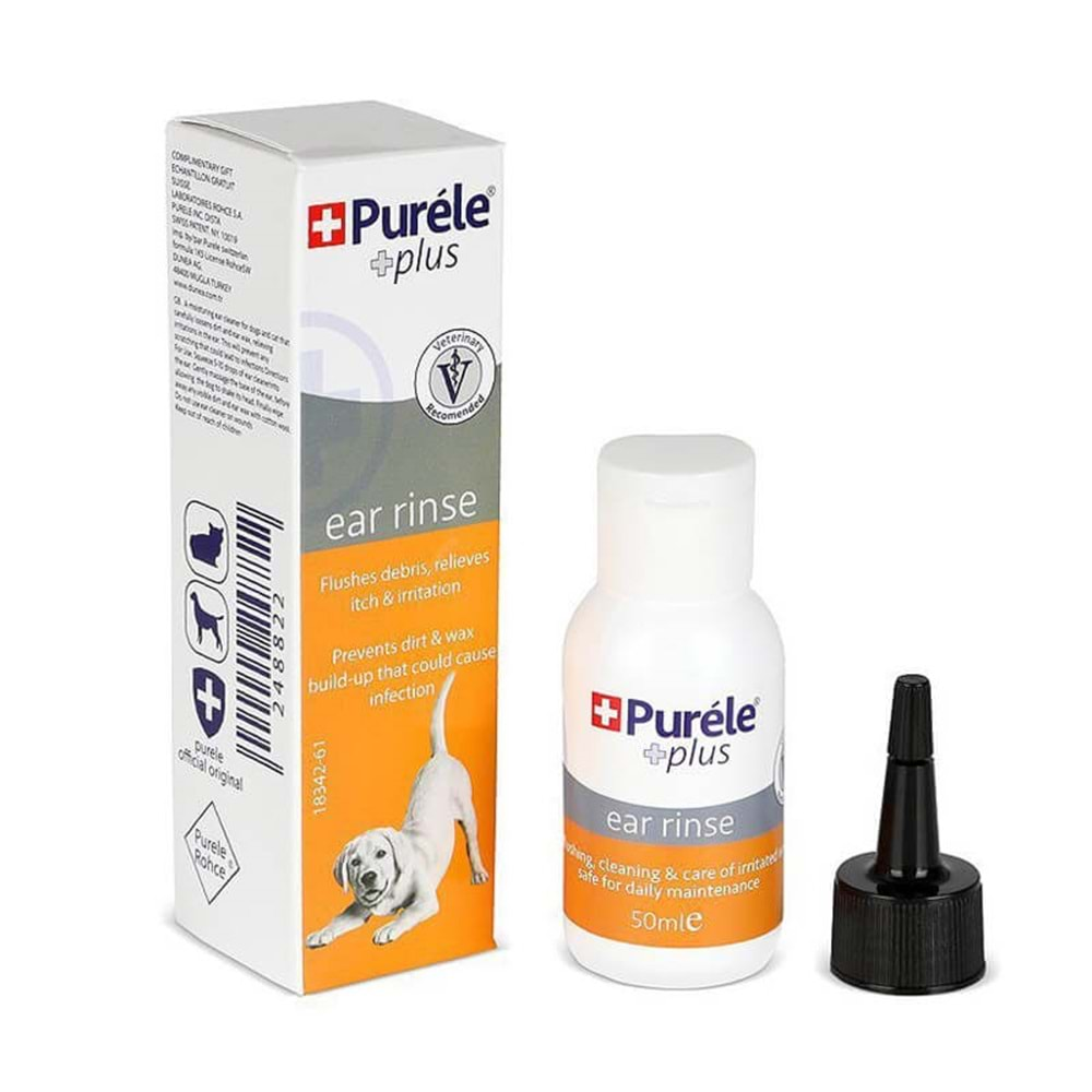 Purele Ear Stain Kedi Köpek Kulak Temizleme Damlası 50 ml