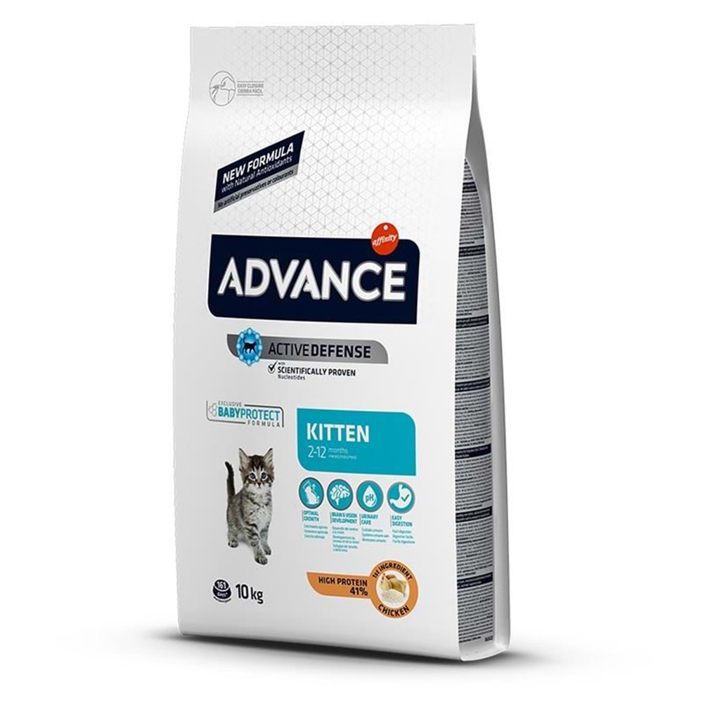 Advance Kitten Tavuklu ve Pirinçli Yavru Kedi Maması 10 Kg