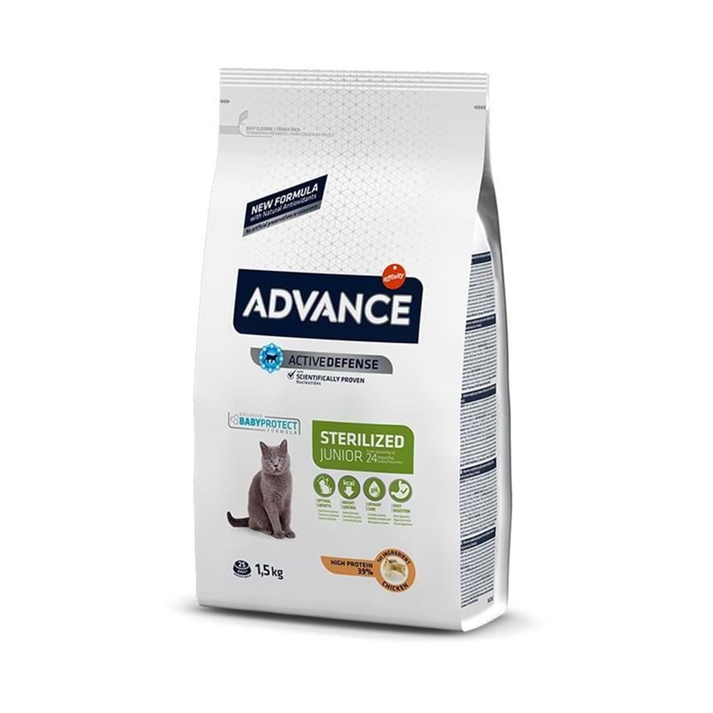 Advance Junior Kısırlaştırılmış Yavru Kedi Maması 1,5 Kg