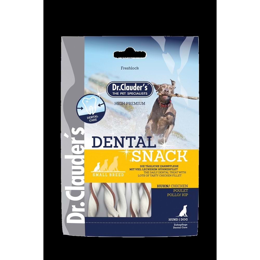 Dr. Clauders Dental Snack Tavuklu Diş Sağlığı Köpek Ödülü 80 Gr