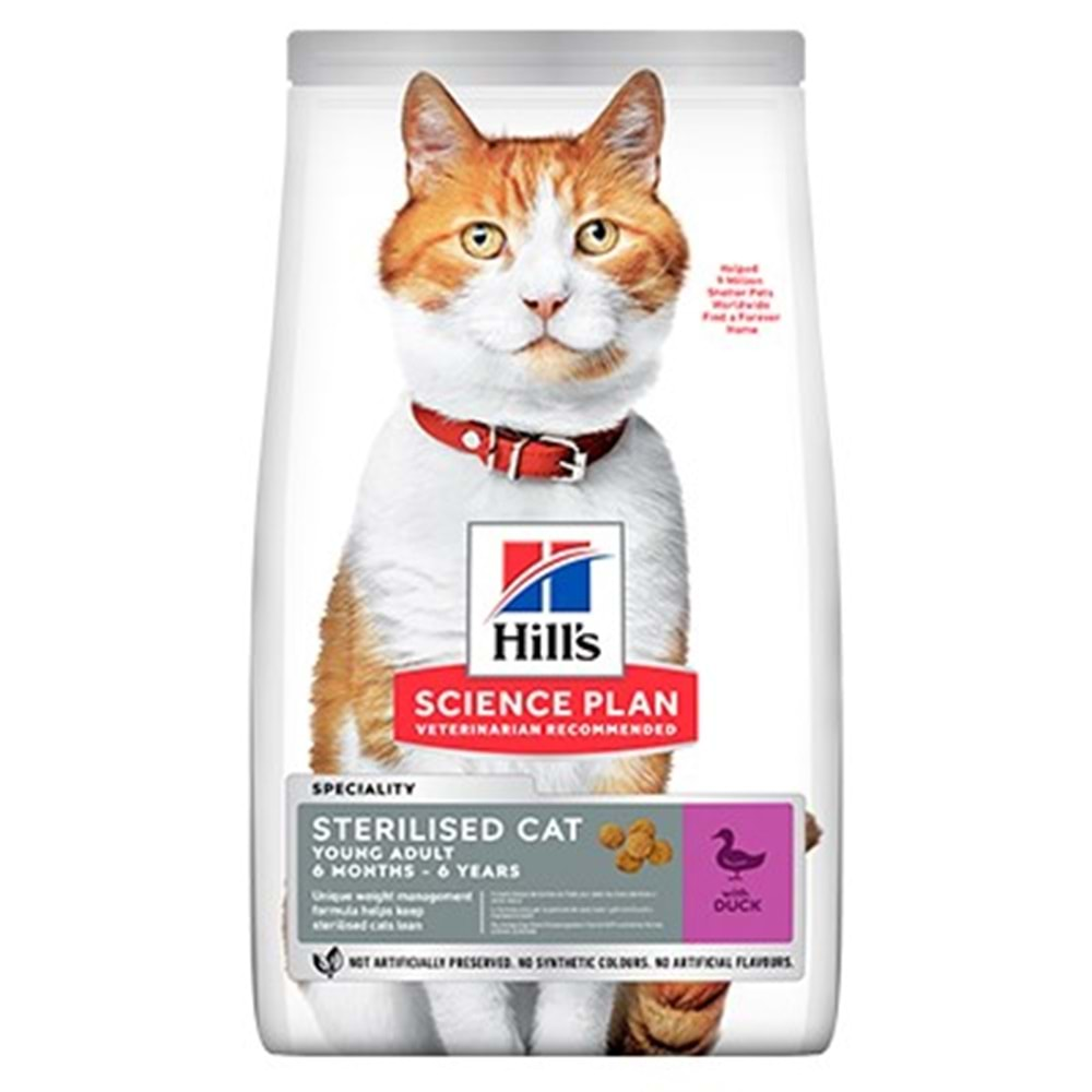 Hills Sterilised Kısırlaştırılmış Ördekli Kedi Maması 1,5 Kg