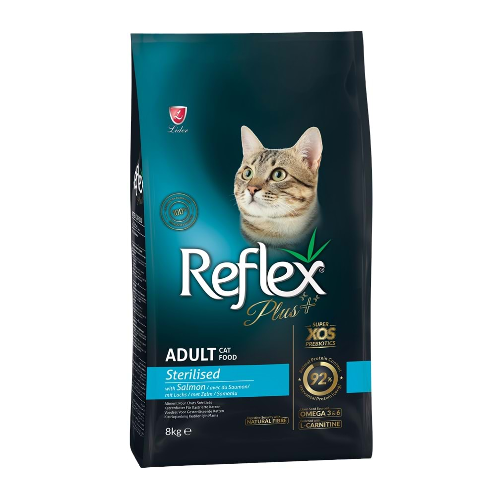 Reflex Plus Sterilised Somonlu Kısırlaştırılmış Kedi Maması 8 Kg