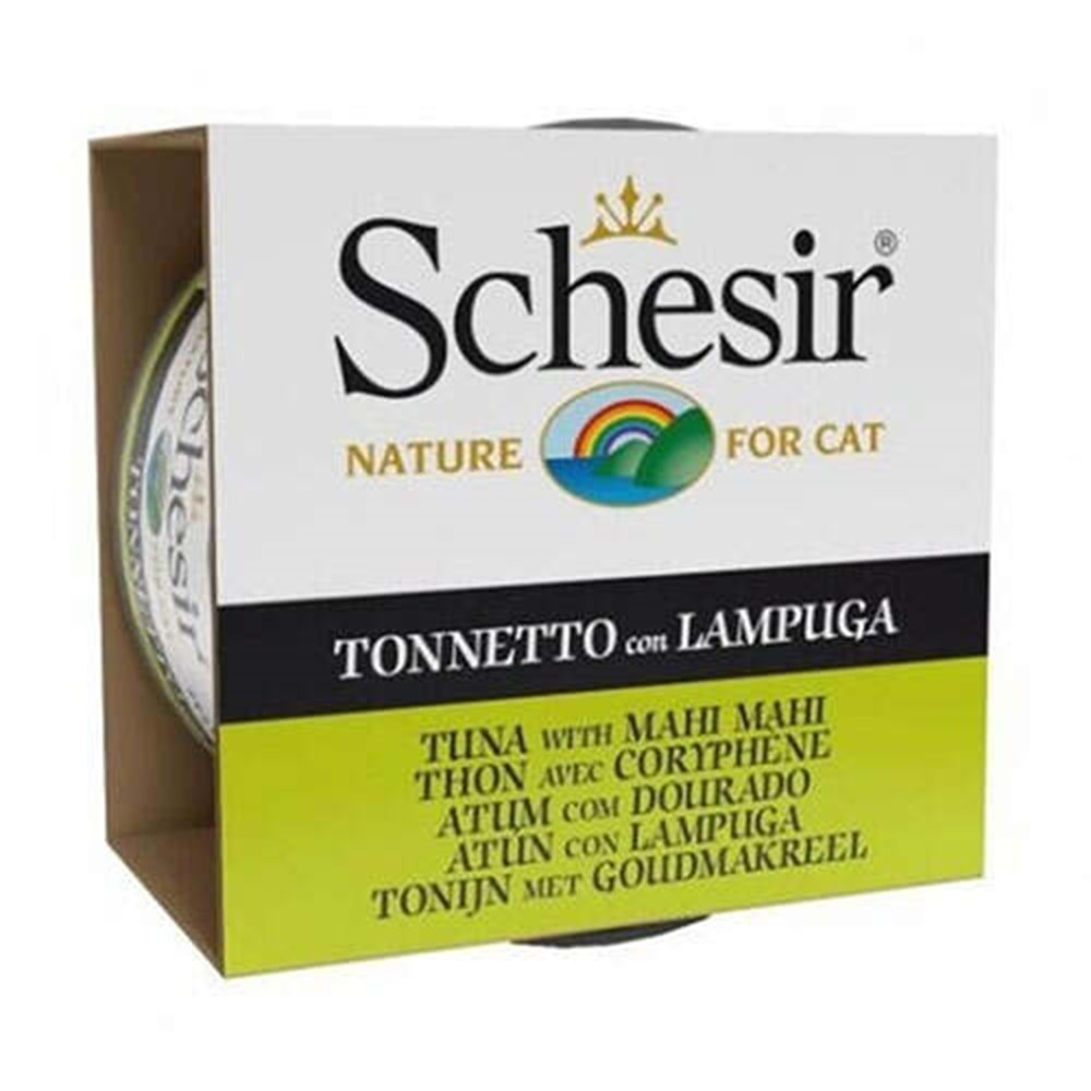 Schesir C273 Jelly Ton Balıklı ve Lambukalı (Mahi Mahi) Kedi Konservesi 85 Gr