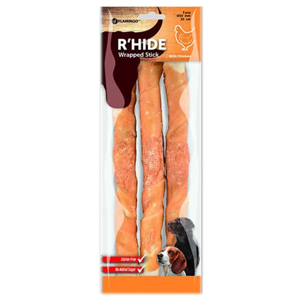 Flamingo R'Hide Chicken Wrapped Stick 30 mm 25 cm