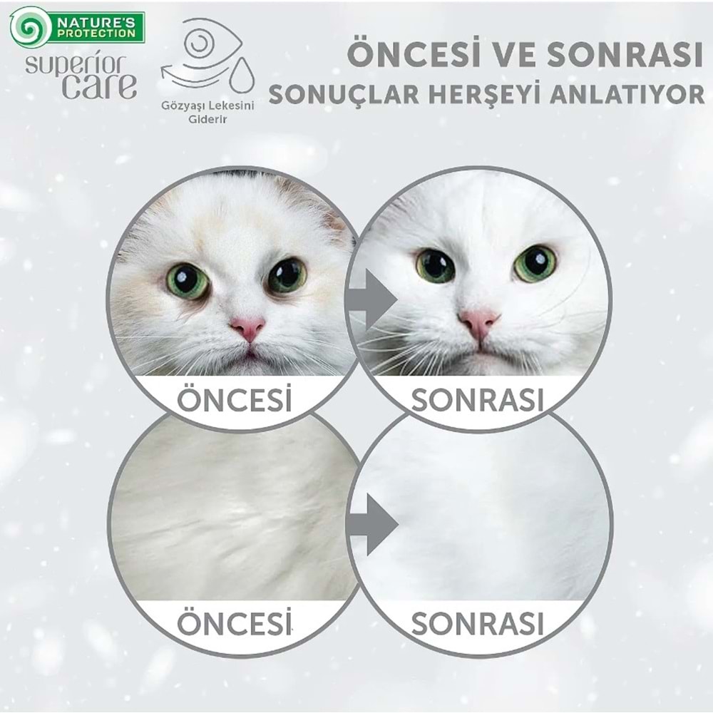 Nature's Protection Superior Care Beyaz Tüylü Kediler İçin Tahılsız Ringa Balıklı Kedi Maması 1,5kg