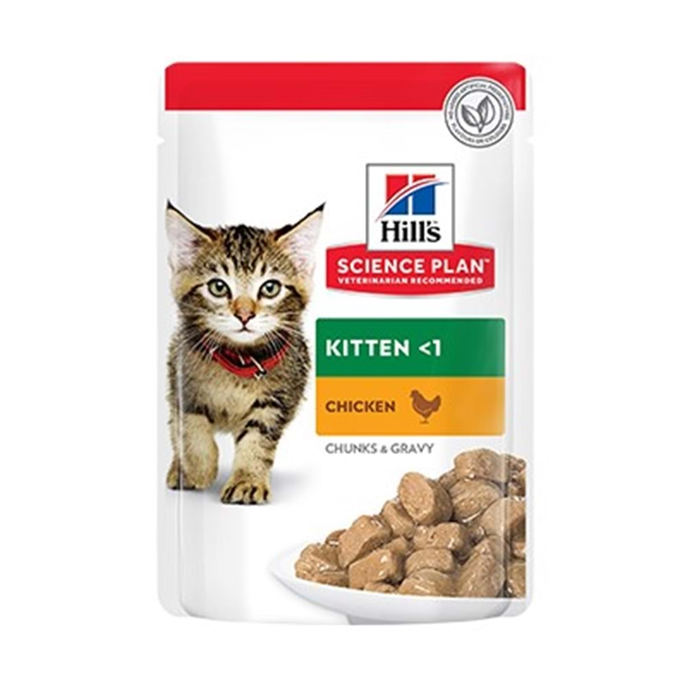 Hills Tender Chunks Kitten Tavuklu Yavru Kedi Yaş Maması 85 Gr