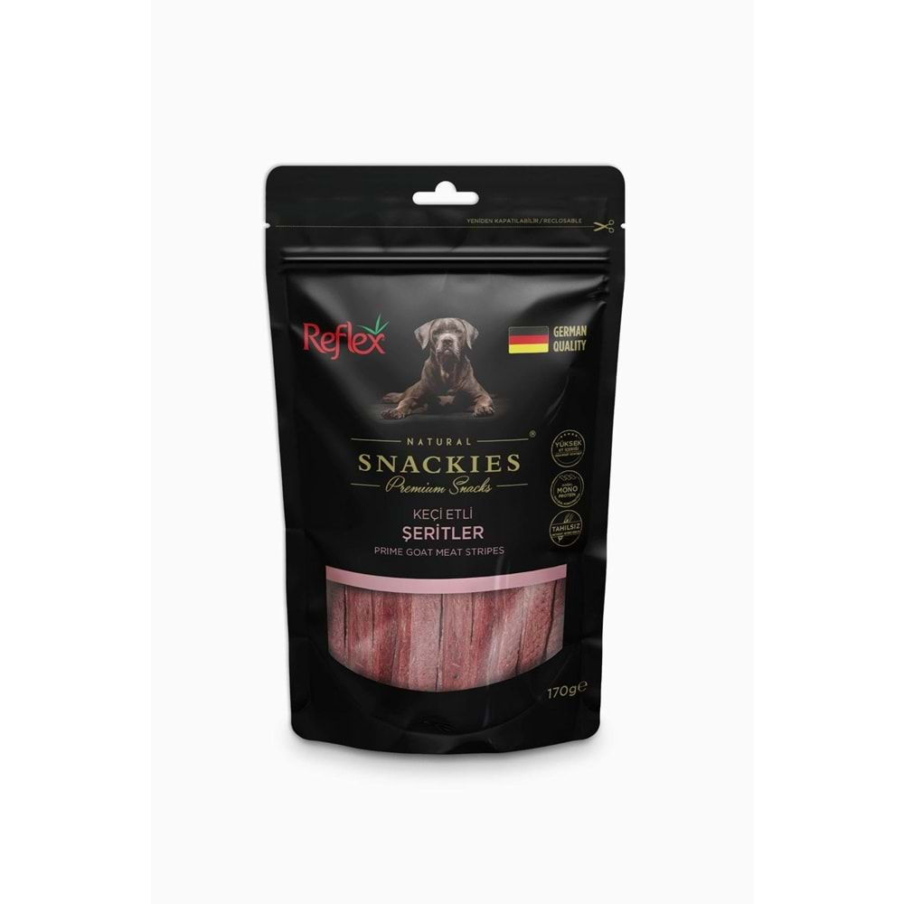 Reflex Snackies Keçi Etli Şeritler 170 Gr