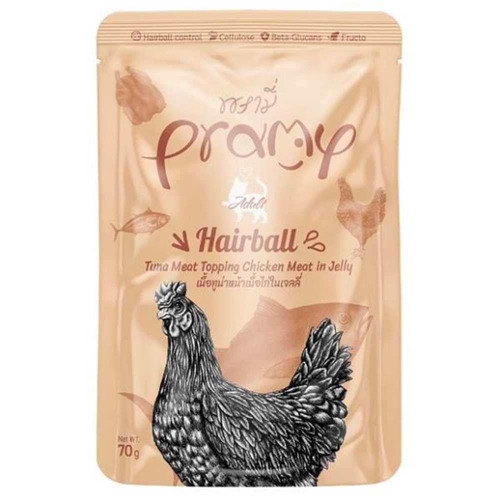 Pramy Sos Yetişkin Ton Balıklı Tavuklu Kedi Maması 70 Gr