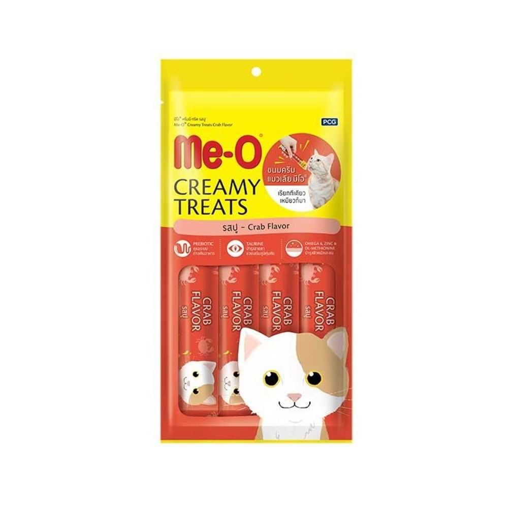 Me-O Creamy Treats Yengeçli ve Tavuklu Ek Besin ve Kedi Ödülü 60 Gr ( 4 x 15 Gr )