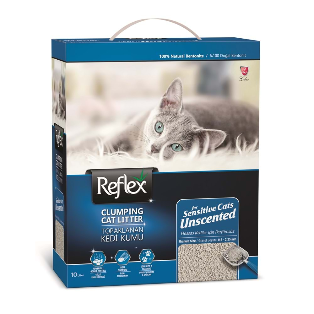 Reflex Sensitive Unscented Parfümsüz Hassas Kedi Kumu 10 Lt