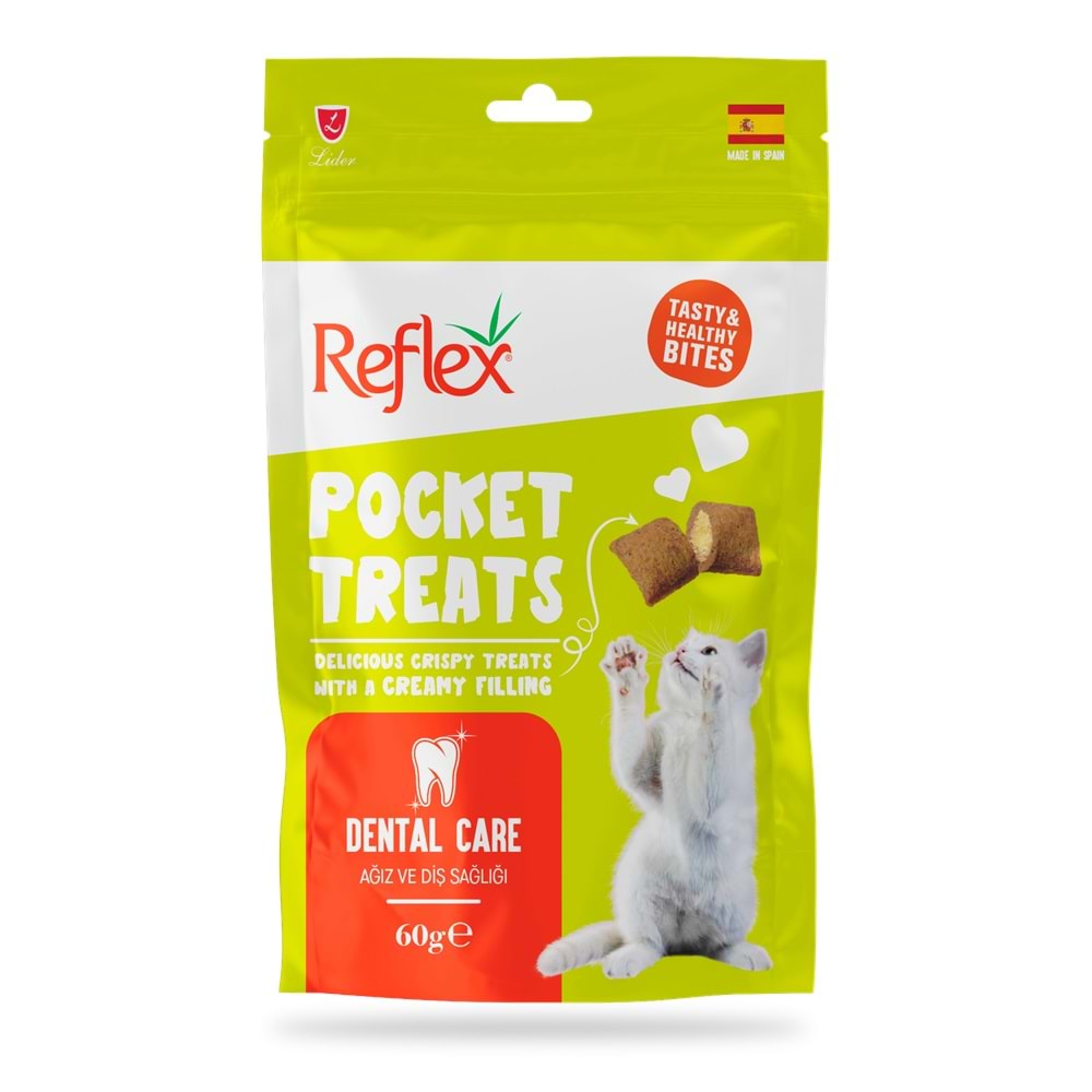 Reflex Pocket Treats Ağız ve Diş Sağlığı için Kedi Ödül Maması 60gr