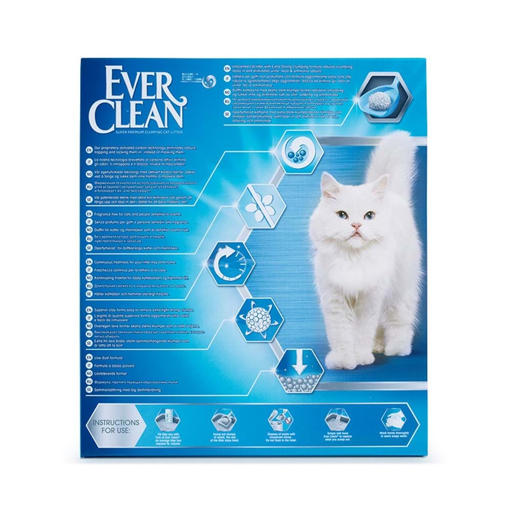 Ever Clean Extra Strong Unscented Ekstra Güçlü Kokusuz Kedi Kumu 10 Lt