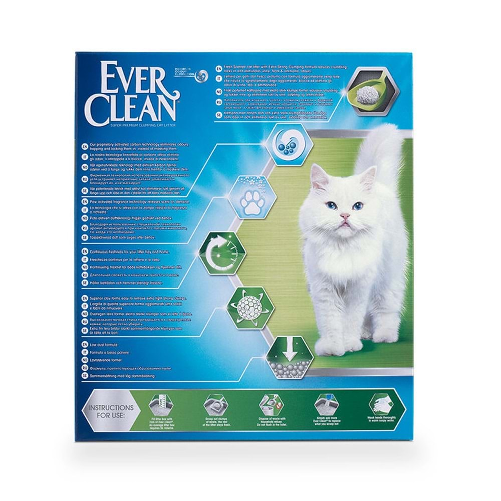 Ever Clean Extra Strong Scented (Ekstra Güçlü) Kokulu Kedi Kumu 10 Lt