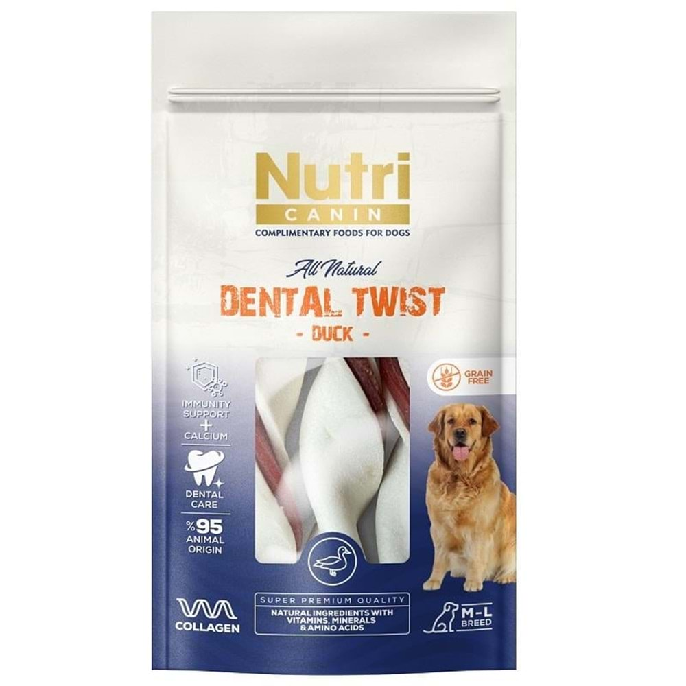 Nutri Canin Dental Ördek Etli Kemik Köpek Ödülü 80 Gr