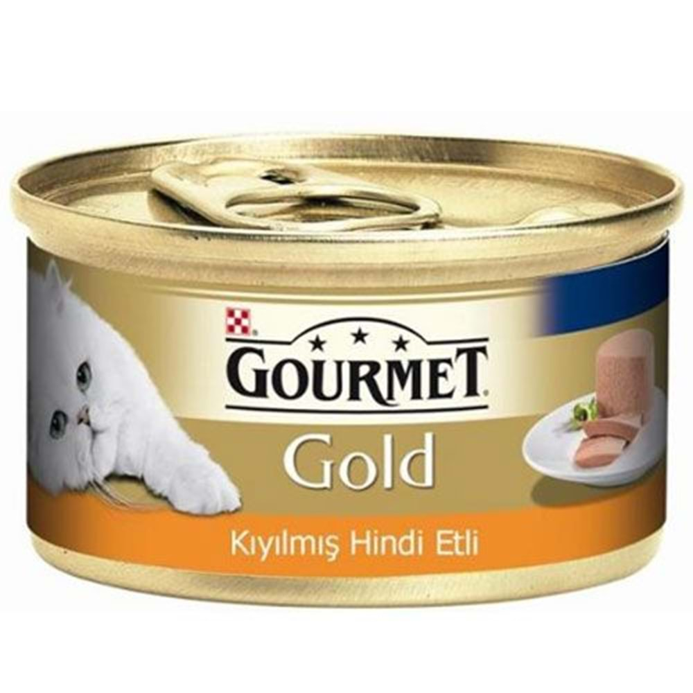 Gourmet Gold Kıyılmış Hindi Etli Kedi Konservesi 85 Gr