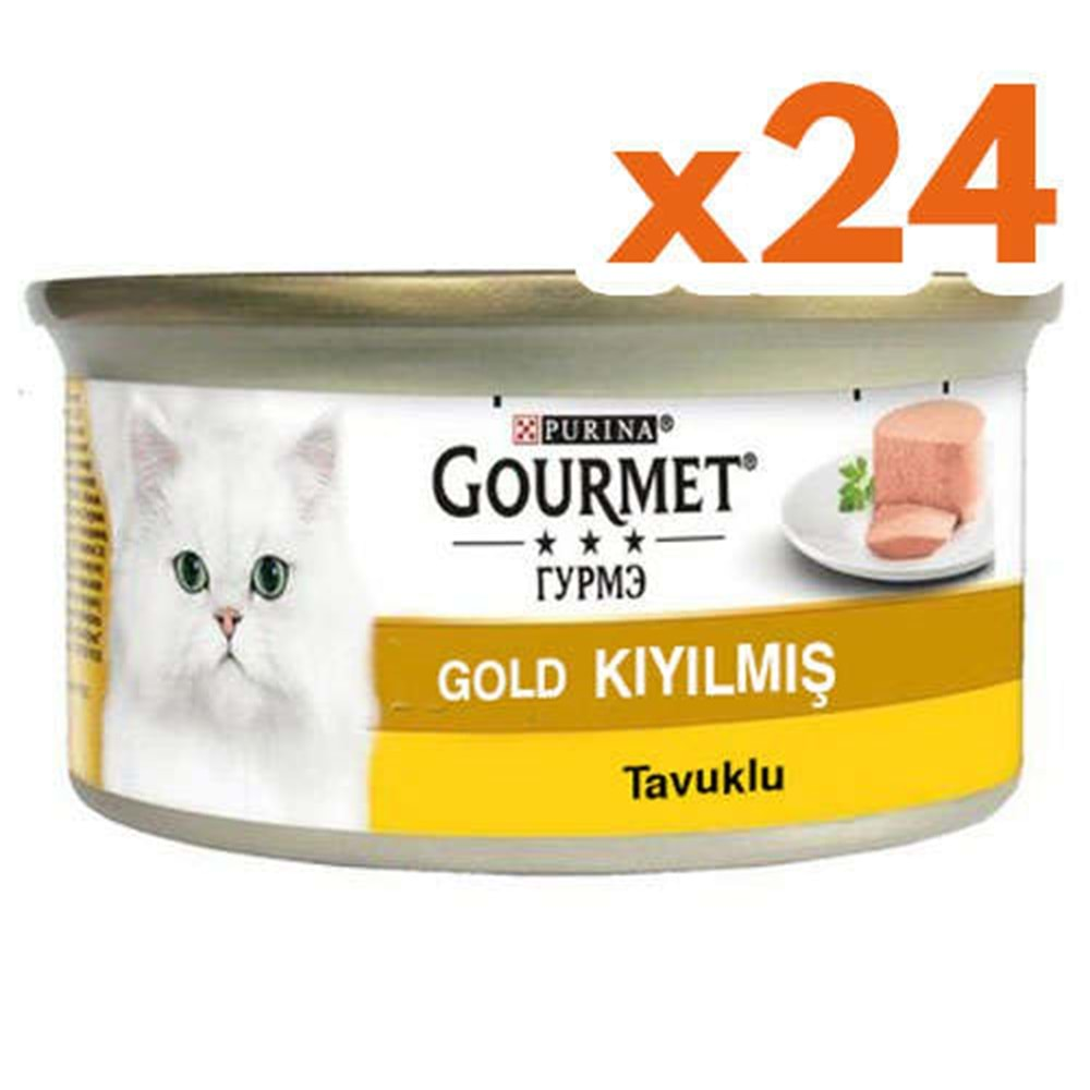 Gourmet Gold Kıyılmış Tavuklu Kedi Konservesi 85 Gr * 24 Adet