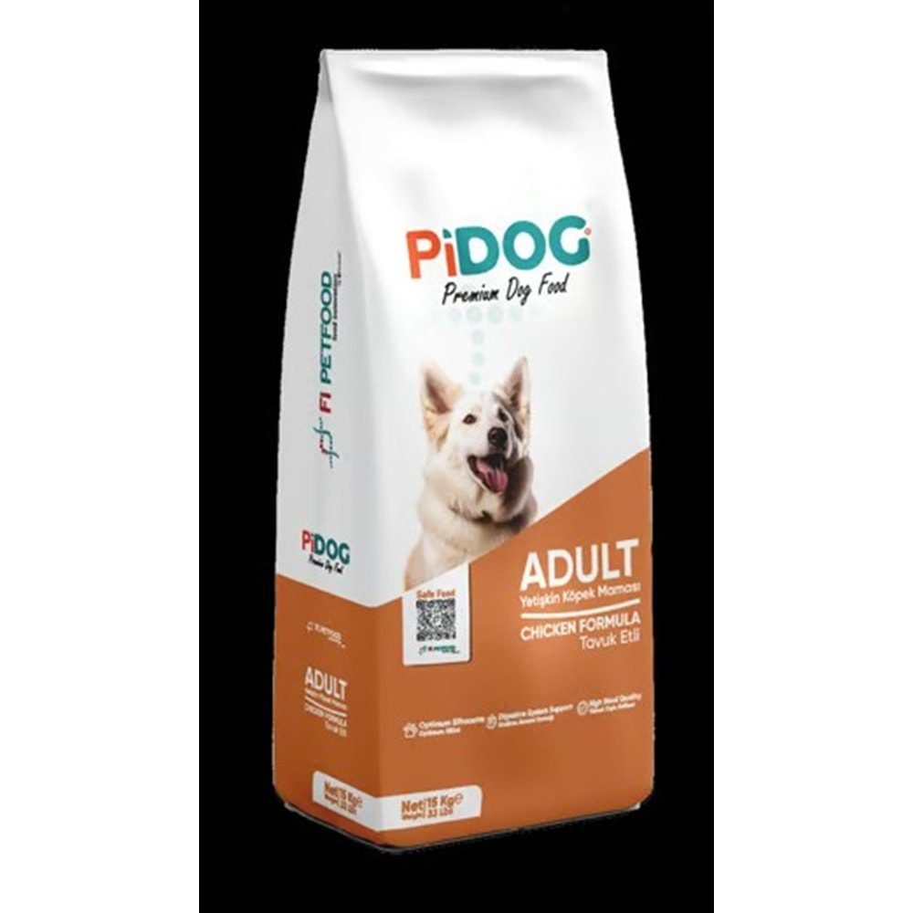 PiDog Adult Tavuk Etli Yetişkin Köpek Maması 15 Kg