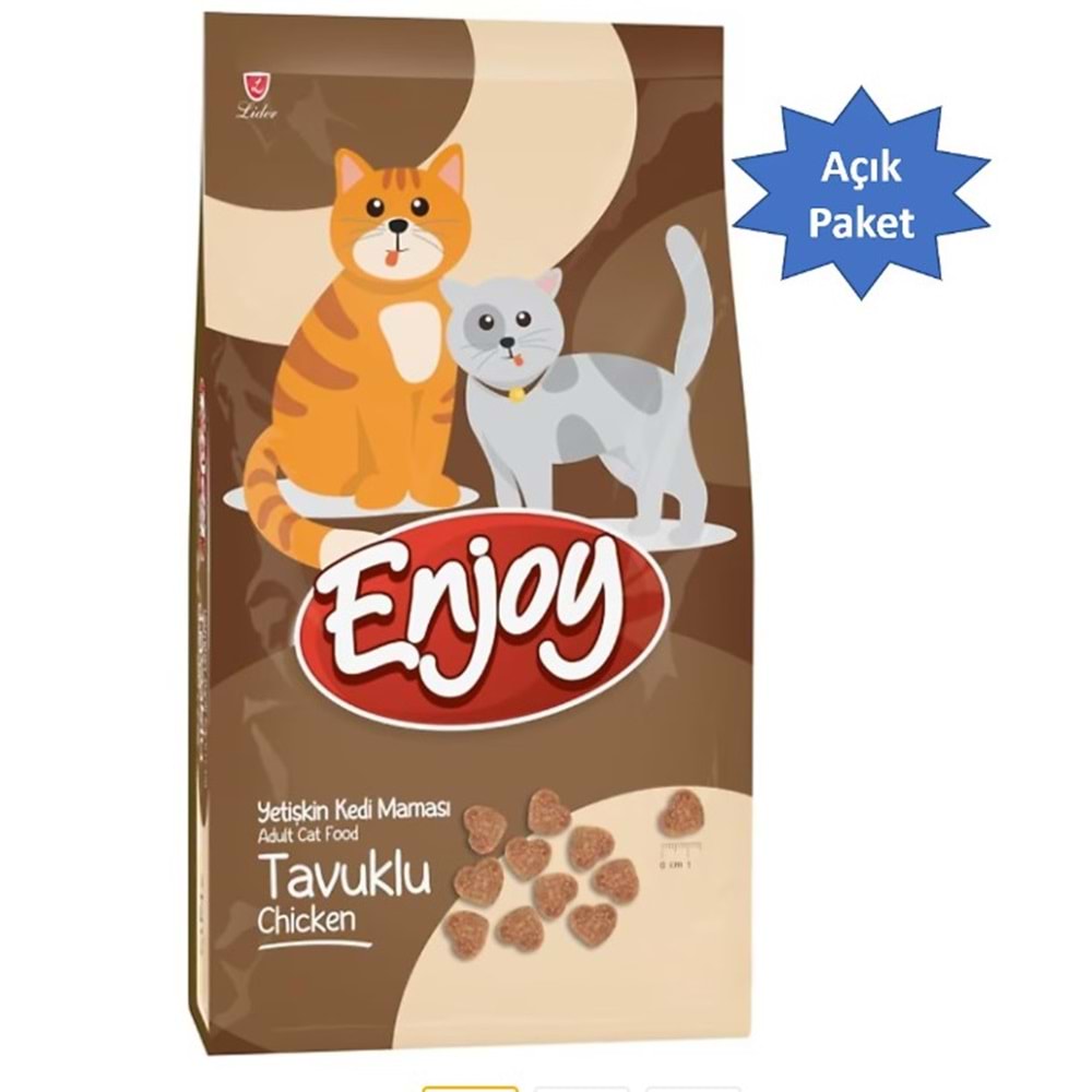Enjoy Tavuklu 5 kg Yetişkin Kedi Maması - Açık Paket