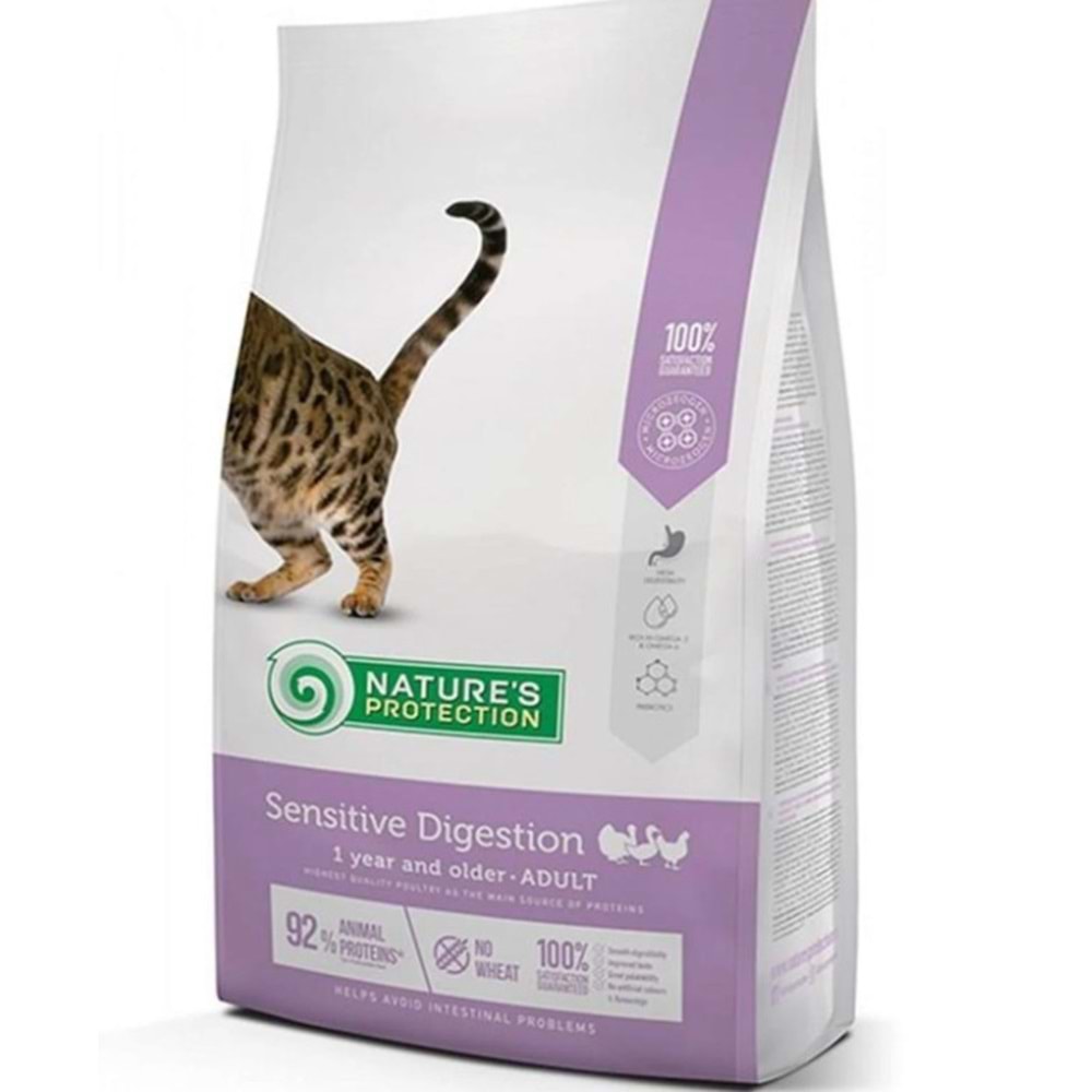Nature's Protection Hassas Sindirim Kümes Hayvanlı Yetişkin Kedi Maması 2 Kg