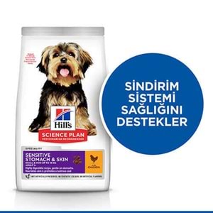 Hills Small Miniature Sensitive Stomach&Skin Hassas Köpek Maması 1.5kg
