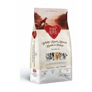 Paw Love Kuzulu Yetişkin Köpek Maması 15 KG