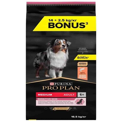 Pro Plan Medium Somon Orta Irk Köpek Maması 14 Kg + 2,5 Kg