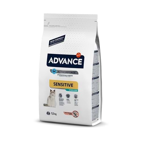 Advance Sensitive Kısırlaştırılmış Somonlu Kedi Maması 1.5 Kg