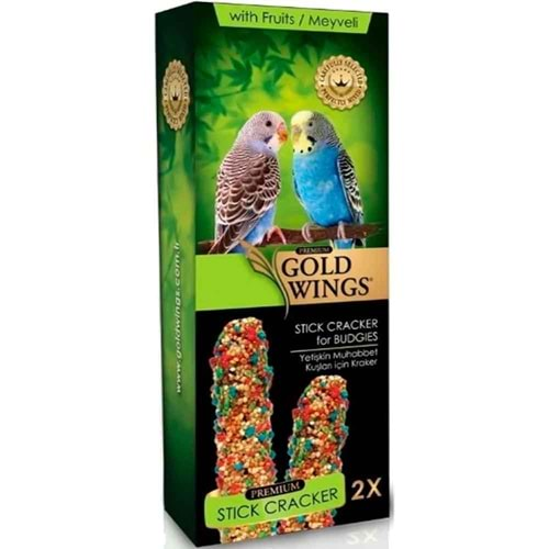 Gold Wings Premium Meyveli Muhabbet Kuşu Krakeri (2'li)