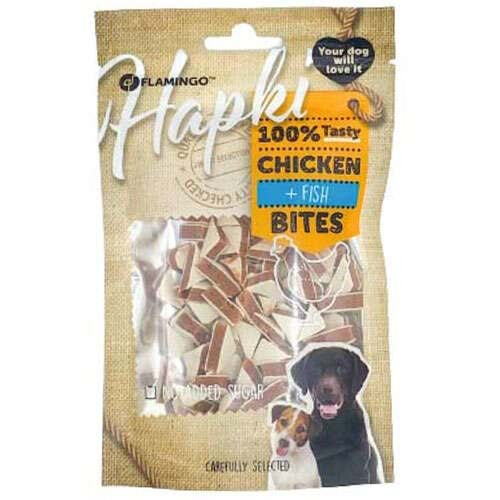 Flamingo Hapki Chicken Bites Tavuk ve Balık Etli Köpek Ödülü 85 Gr