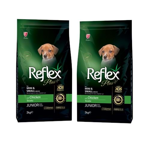 Reflex Plus Mini & Small Tavuk Küçük Irk Yavru Köpek Maması 3 Kg