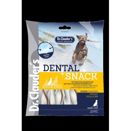 Dr. Clauders Dental Snack Tavuklu Diş Sağlığı Köpek Ödülü 170 Gr