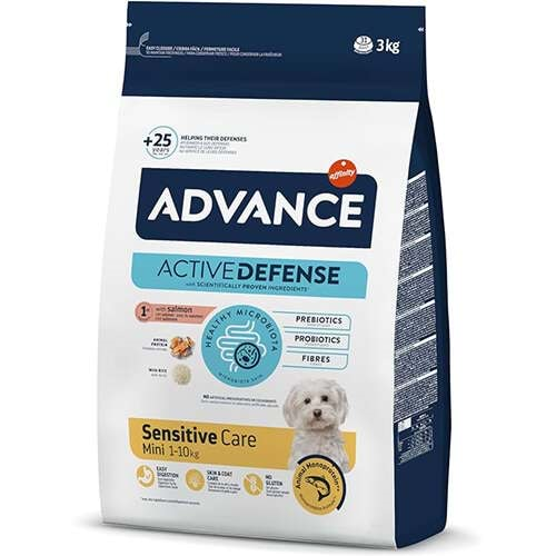 Advance Mini Sensitive Somonlu Küçük Irk Köpek Maması 3 Kg