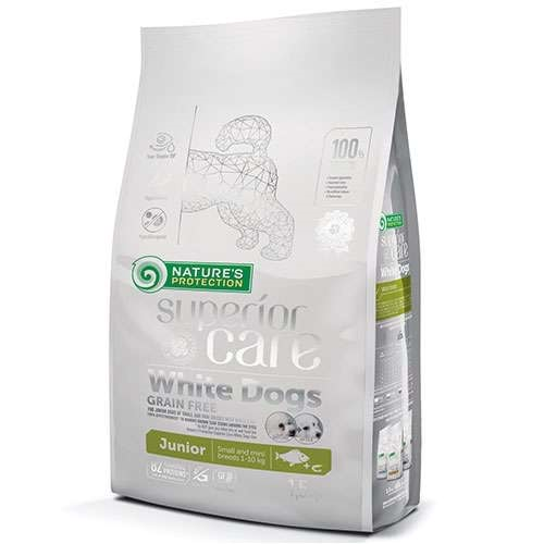 Natures Protection Superior Care White Dogs Küçük Irk Tahılsız Yavru Beyaz Köpek Maması 1.5 Kg