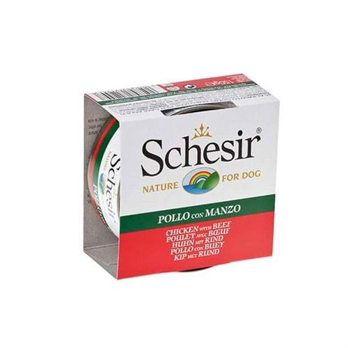 Schesir C682 Jelly Tavuk Etli ve Sığır Etli Fileto Köpek Konservesi 150 Gr