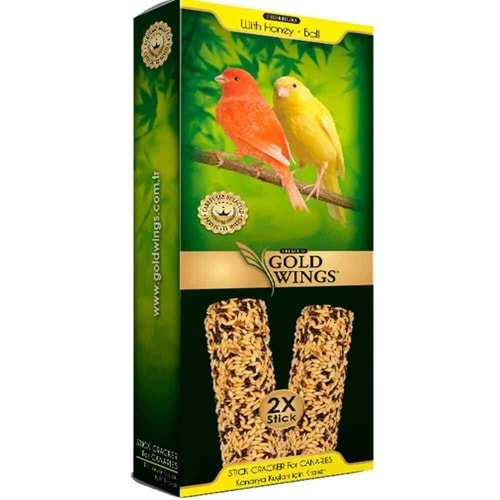 Gold Wings Premium Ballı ve Yumurtalı Kanarya Krakeri (2'li)