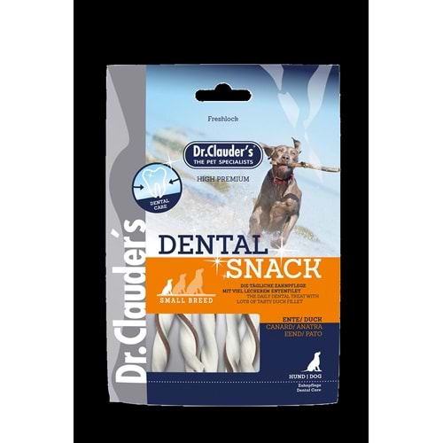 Dr. Clauders Dental Snack Ördekli Diş Sağlığı Köpek Ödülü 80 Gr