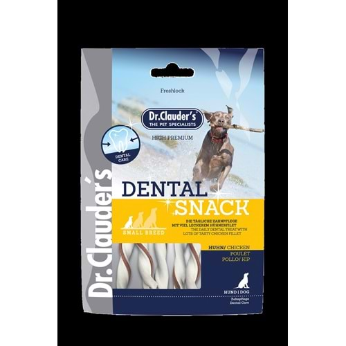 Dr. Clauders Dental Snack Tavuklu Diş Sağlığı Köpek Ödülü 80 Gr