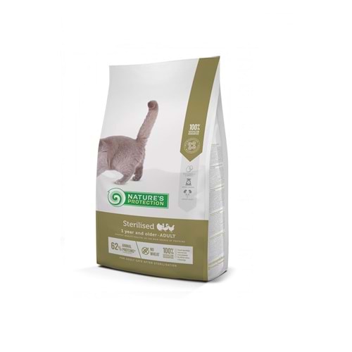 Nature's Protection Sterilised Kümes Hayvanlı Kısırlaştırılmış Yetişkin Kedi Maması 2kg