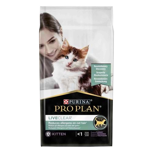 Pro Plan Live Clear Kitten Hindi Etli Yavru Kedi Maması 1,4 Kg